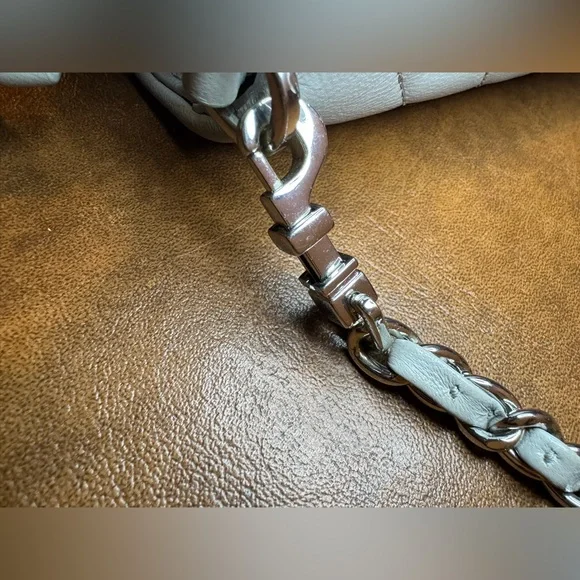 EUC Tory Burch Grey Crossbody Bag with Chain Strap. - Picture 15 of 16